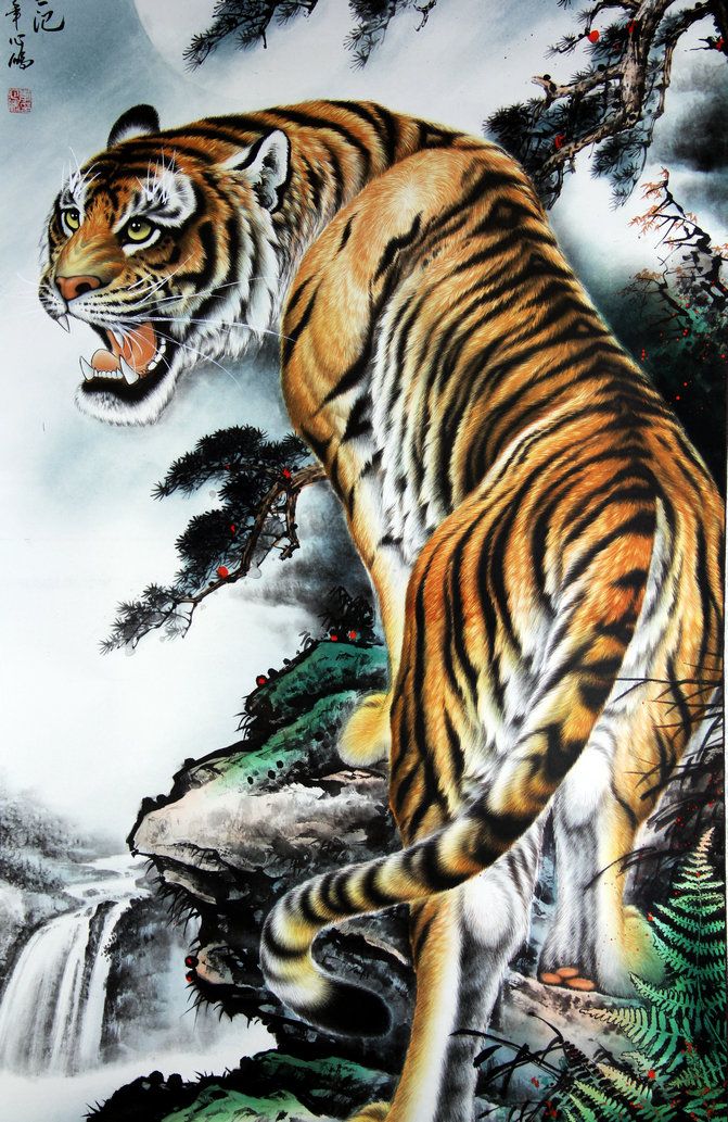 Hình Xăm Hổ Lên Núi