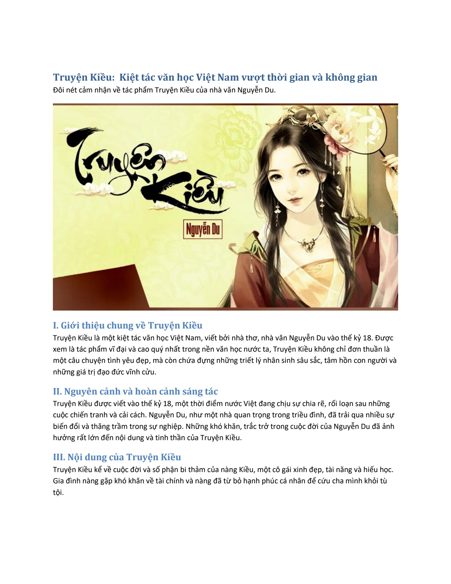 Hoàn cảnh sáng tác Truyện Kiều Gallery 2