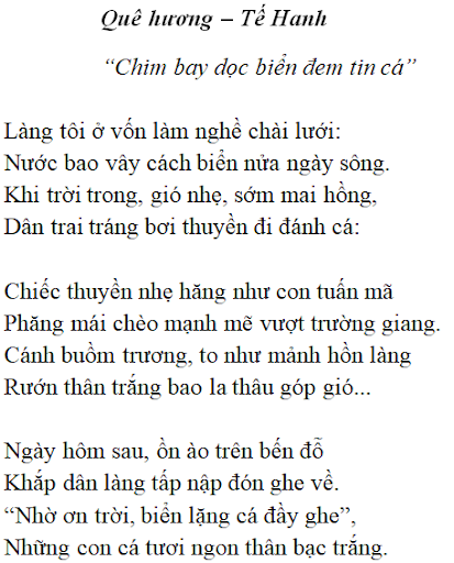 Hoàn cảnh ra đời bài thơ Quê Hương Gallery 2