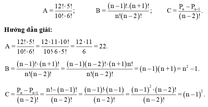 Hoán vị của 5 phần tử bằng bao nhiêu?
