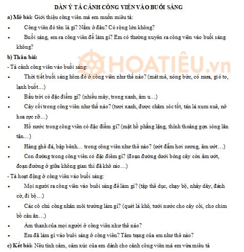 Tả Công Viên Ngắn Gọn Gallery 2