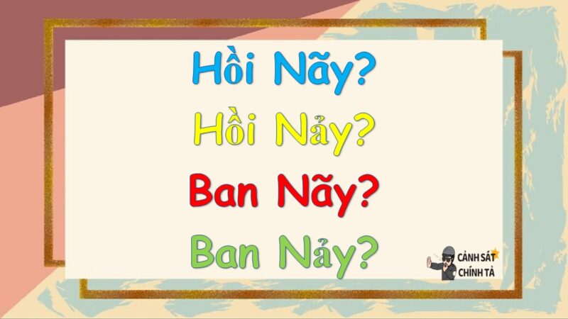 Hồi nãy hay hồi nảy?