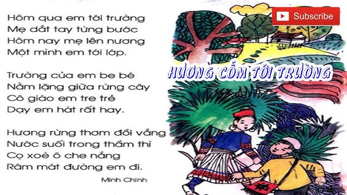 Hôm qua em tới trường mẹ dắt tay từng bước