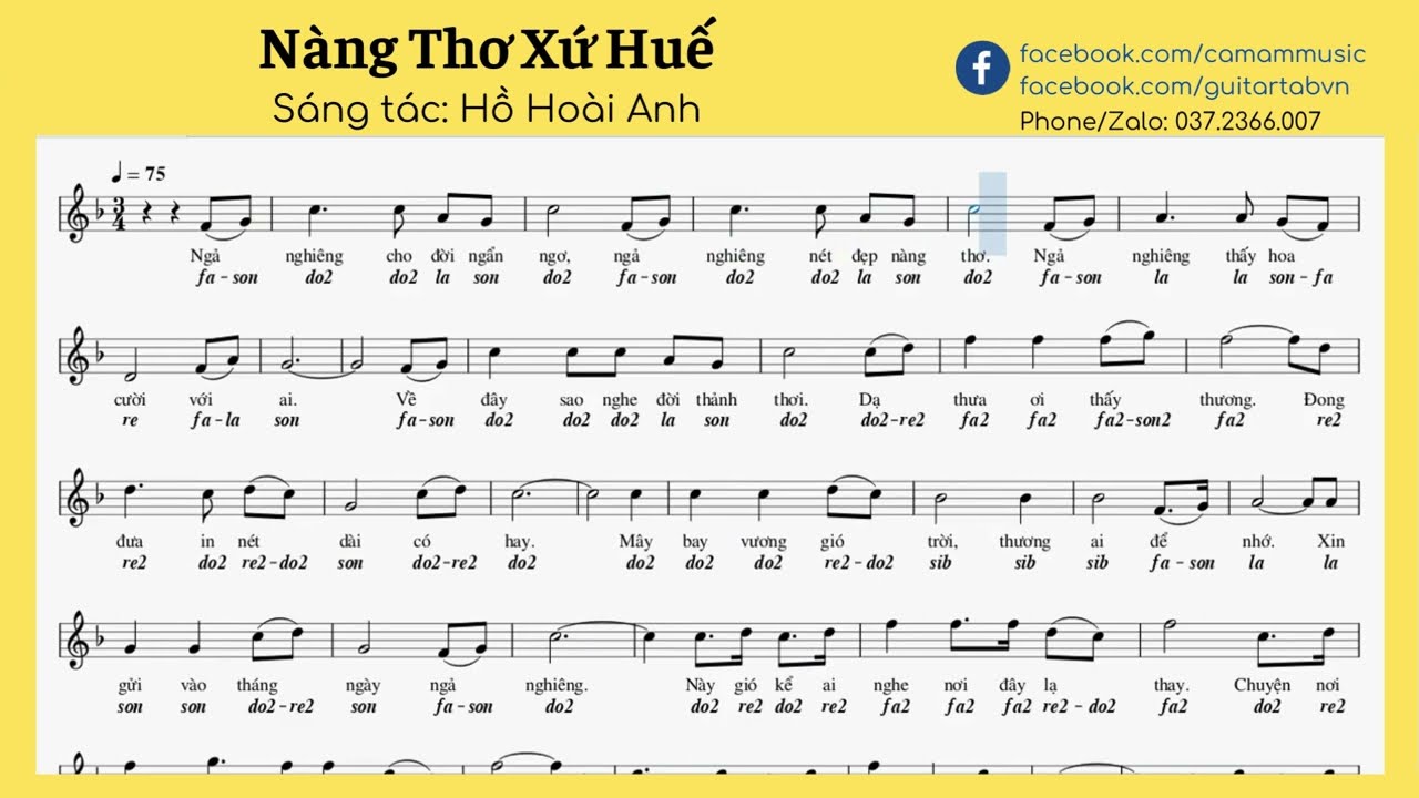 Nàng Thơ Xứ Huế Hợp Âm Gallery 1