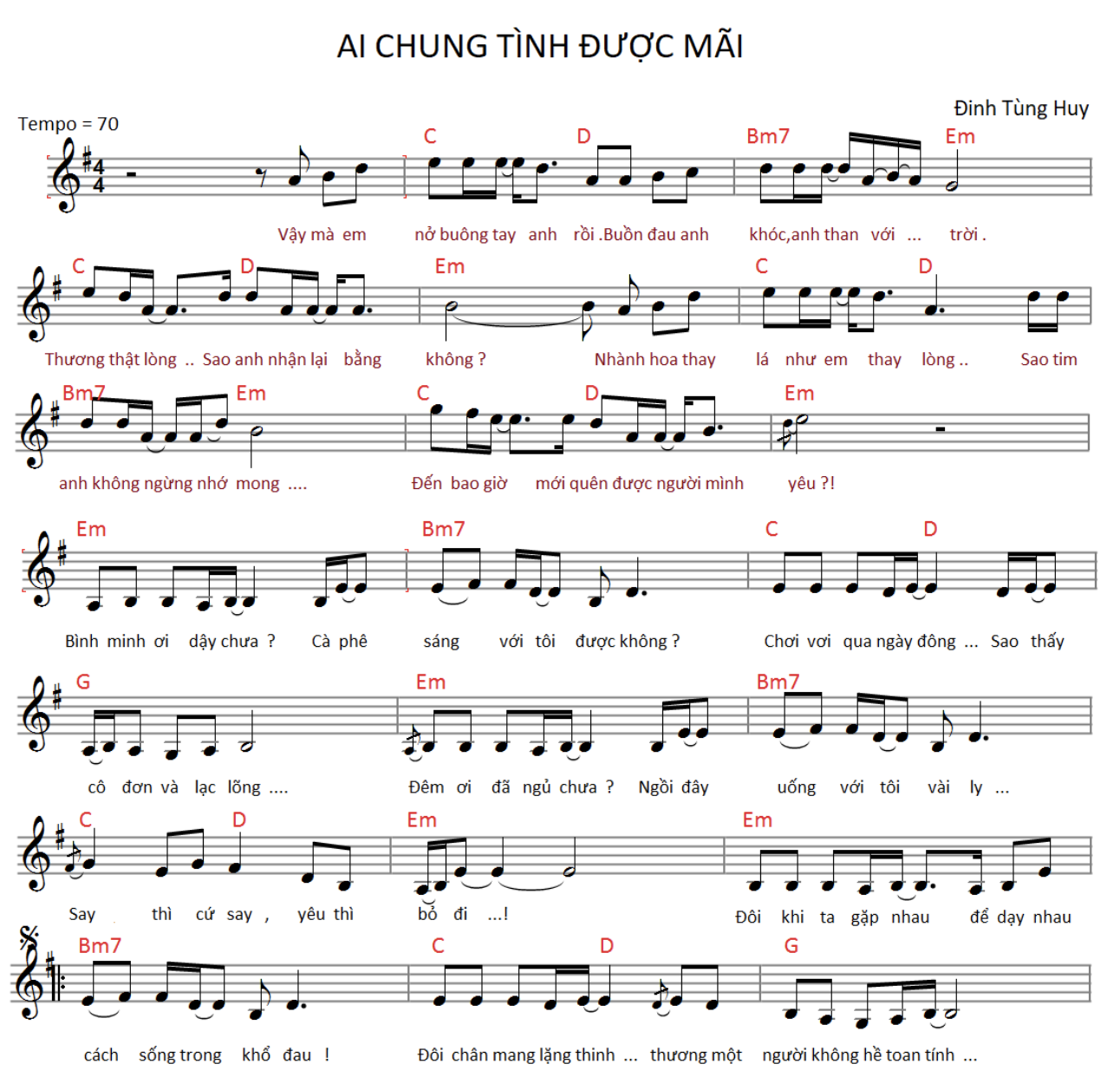 Hợp Âm Bình Minh Ơi Dậy Chưa