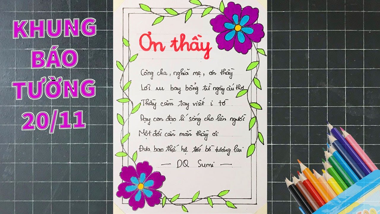 Mẫu Vẽ Báo Tường Đẹp, Sáng Tạo & Hướng Dẫn Chi Tiết Gallery 2