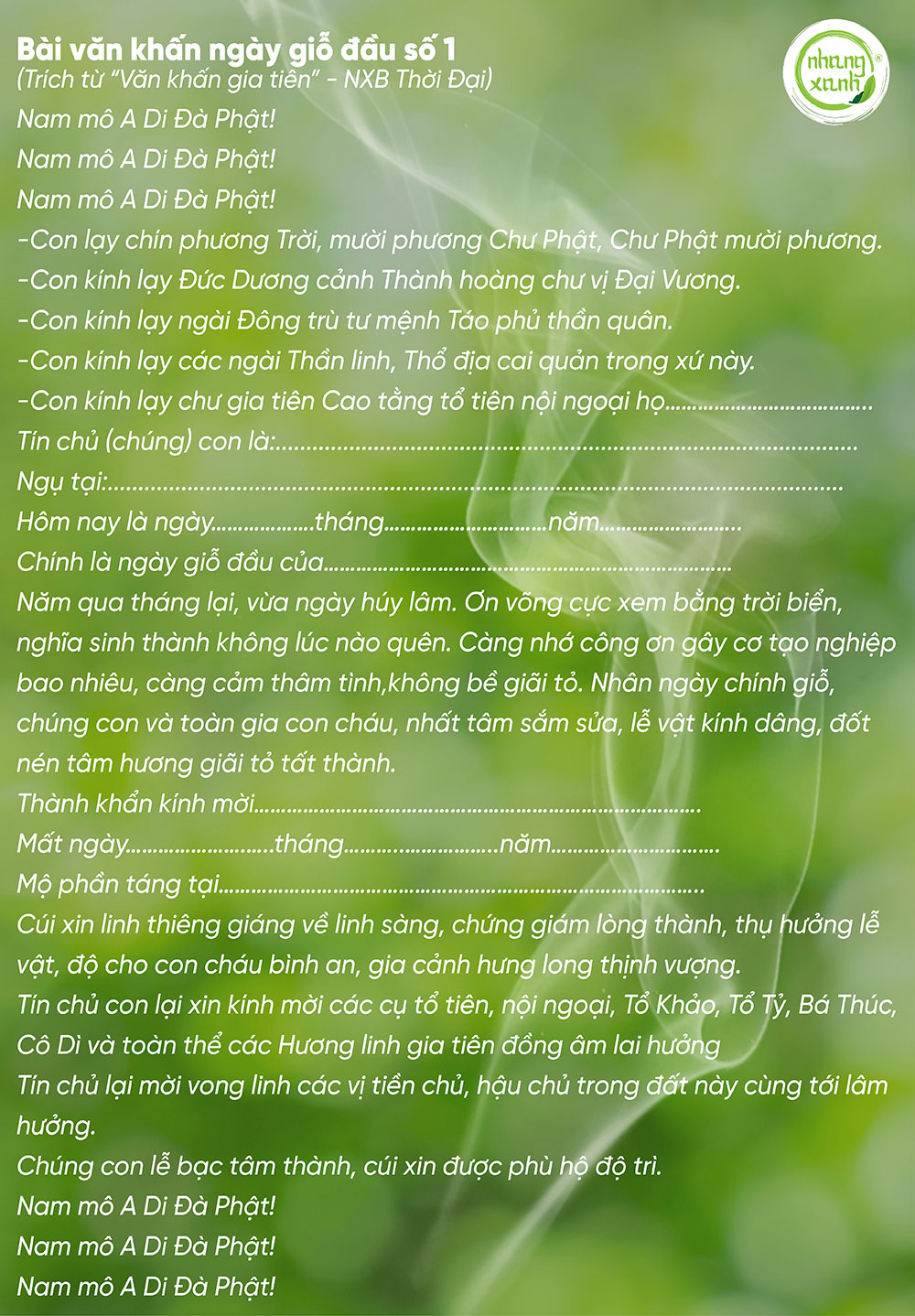 Bài Khấn Giỗ Bố Chồng Chuẩn Nhất Gallery 1