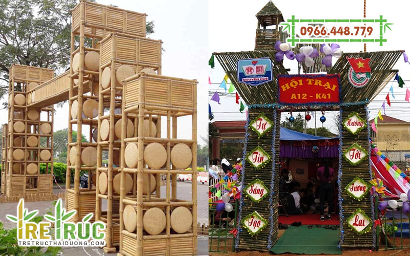 Mẫu Cổng Trại Bằng Tre Đơn Giản Gallery 2