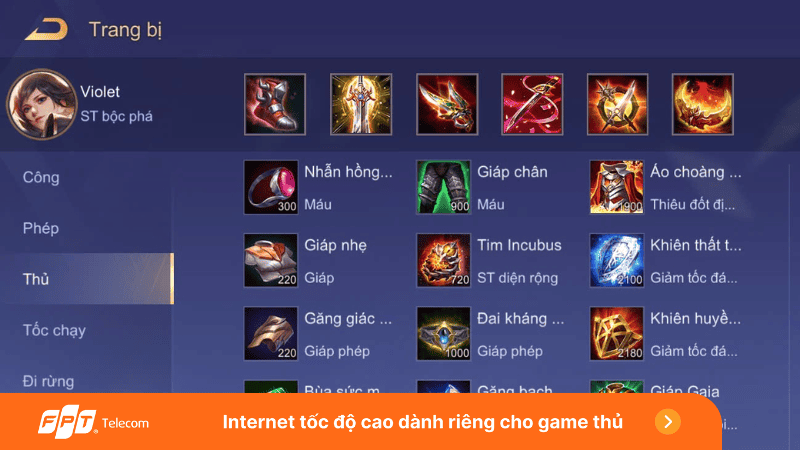 Lên Đồ Violet Mạnh Nhất Liên Quân Mobile Gallery 1