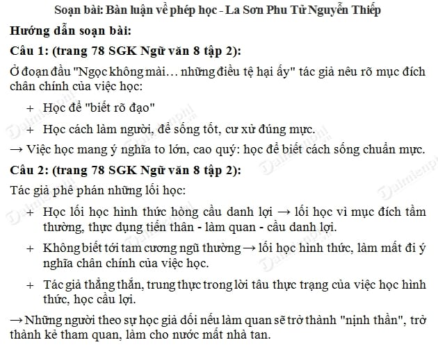Soạn Ngữ Văn 8: Hướng dẫn chi tiết và bài tập Gallery 2