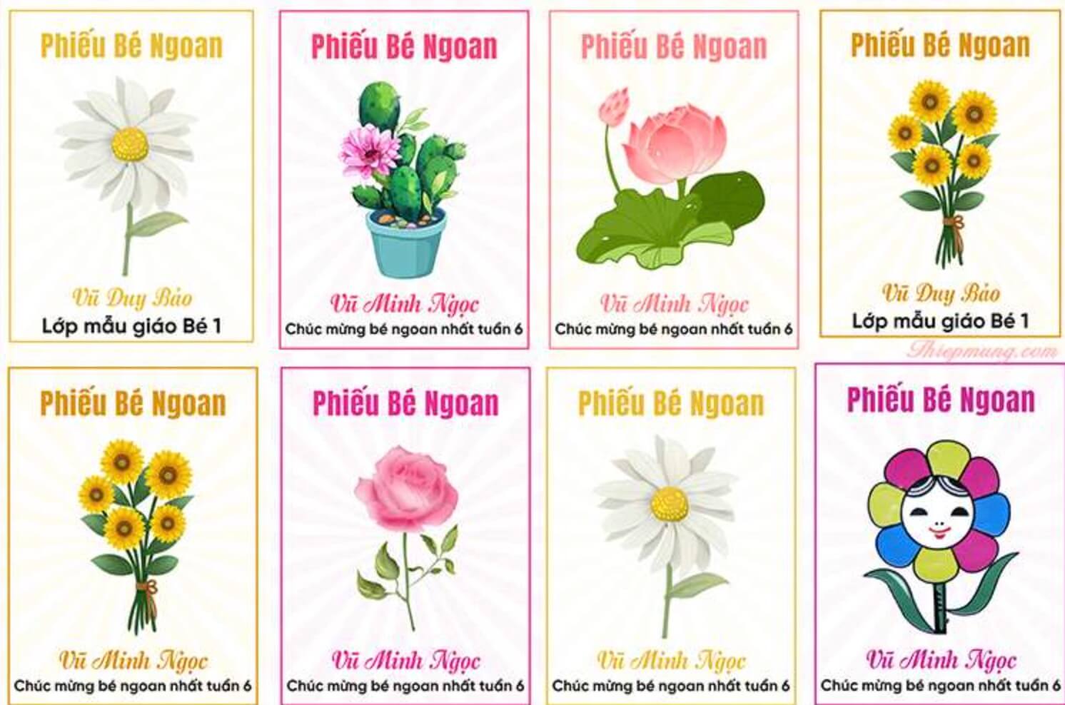Mẫu Phiếu Bé Ngoan: Download Miễn Phí Nhiều Mẫu Đẹp, Dễ Sử Dụng Gallery 2