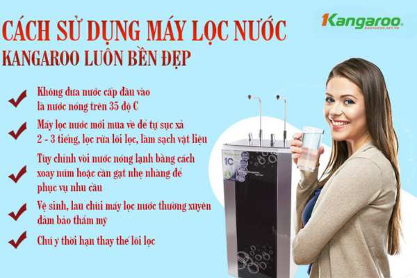 Hướng dẫn sử dụng máy lọc nước Kangaroo chi tiết, dễ hiểu