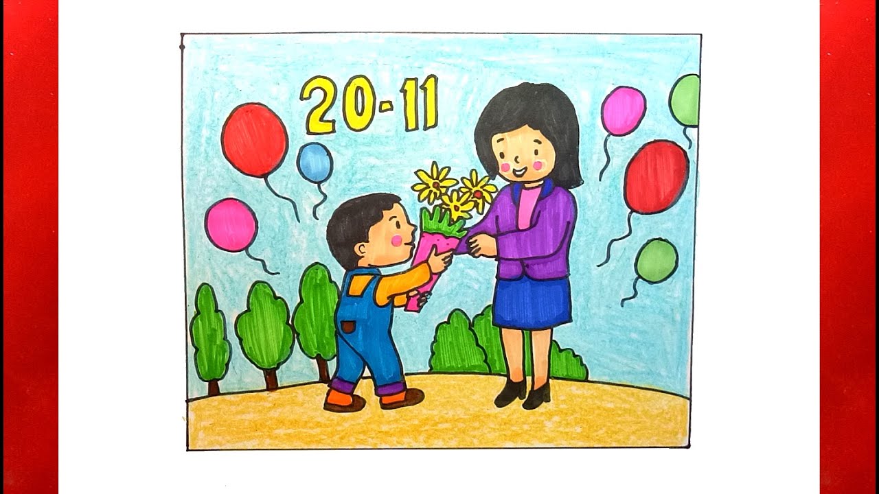 Vẽ tranh 20/11: Những ý tưởng tuyệt vời dành cho ngày Nhà giáo Việt Nam Gallery 2