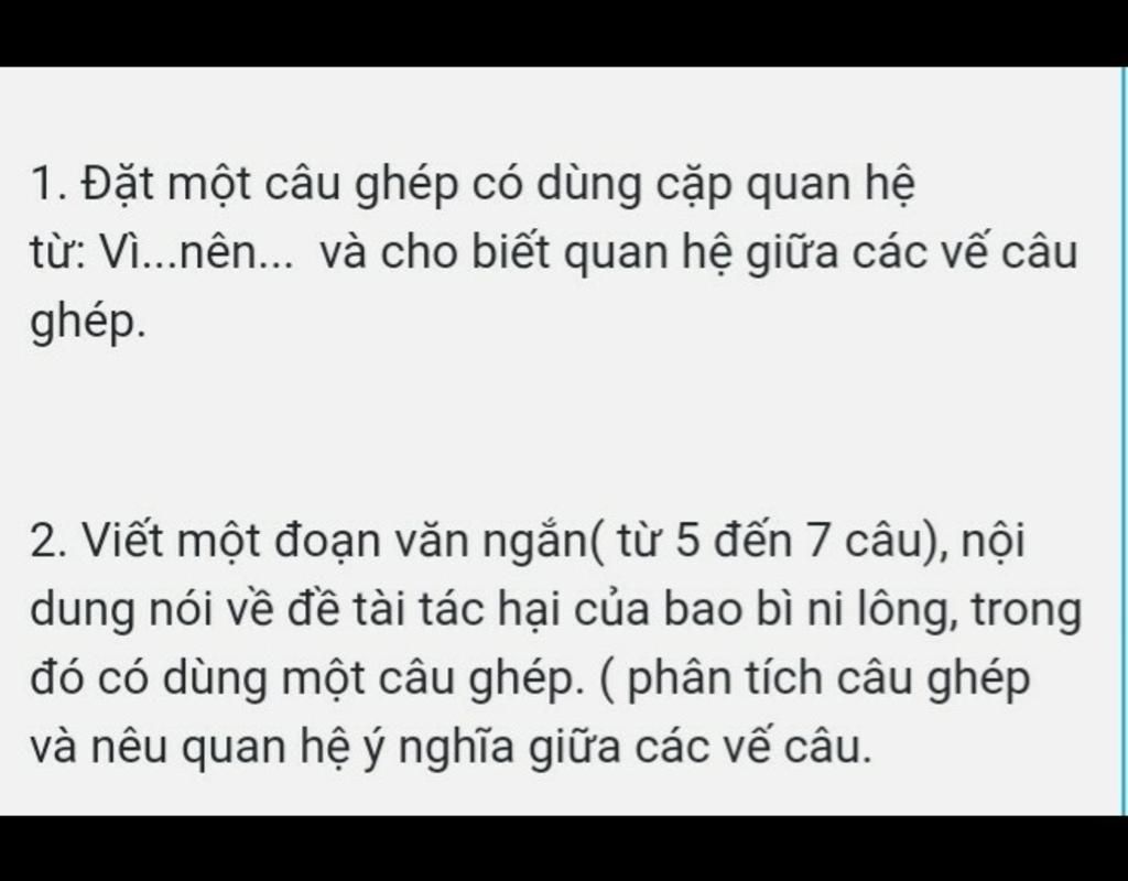 Viết câu ghép có cặp quan hệ từ “vì...nên” Gallery 1
