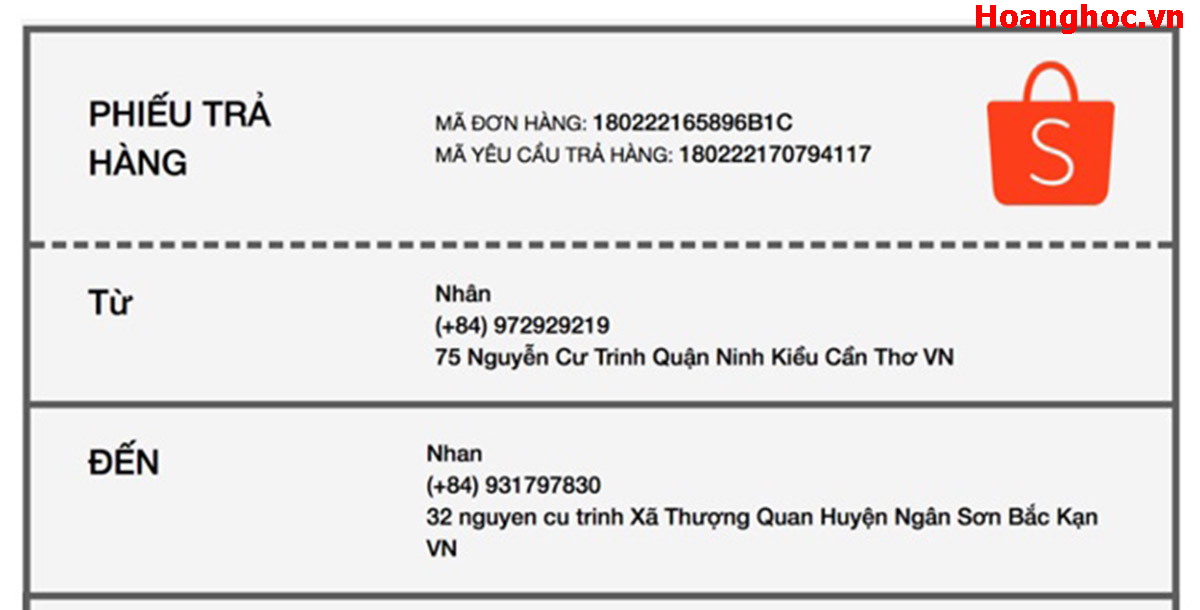 Phiếu Trả Hàng Shopee Viết Tay: Hướng Dẫn Chi Tiết & Mẫu Phiếu Gallery 1