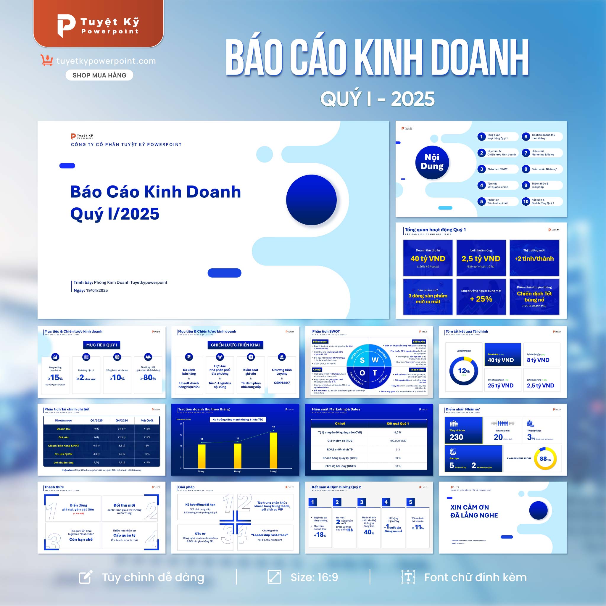 Mẫu Slide Powerpoint Báo Cáo Kết Quả Kinh Doanh: Hướng Dẫn Chi Tiết & Tải Xuống Miễn Phí Gallery 1