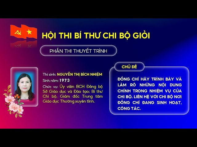 Bài Thuyết Trình Thi Bí Thư Chi Bộ Giỏi:  Xây Dựng Chi Bộ Vững Mạnh, Đạt Hiệu Quả Cao Gallery 1