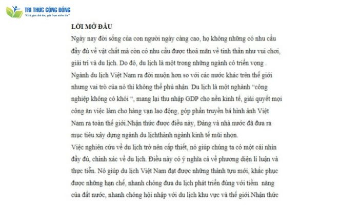 Dàn Ý Lời Mở Đầu Tiểu Luận Hoàn Hảo Gallery 1