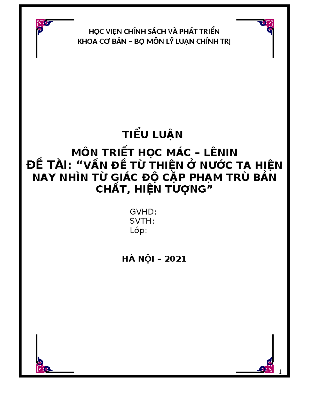 Tiểu Luận Về Từ Thiện: Ý Nghĩa, Thực Trạng và Hướng Phát Triển Gallery 1