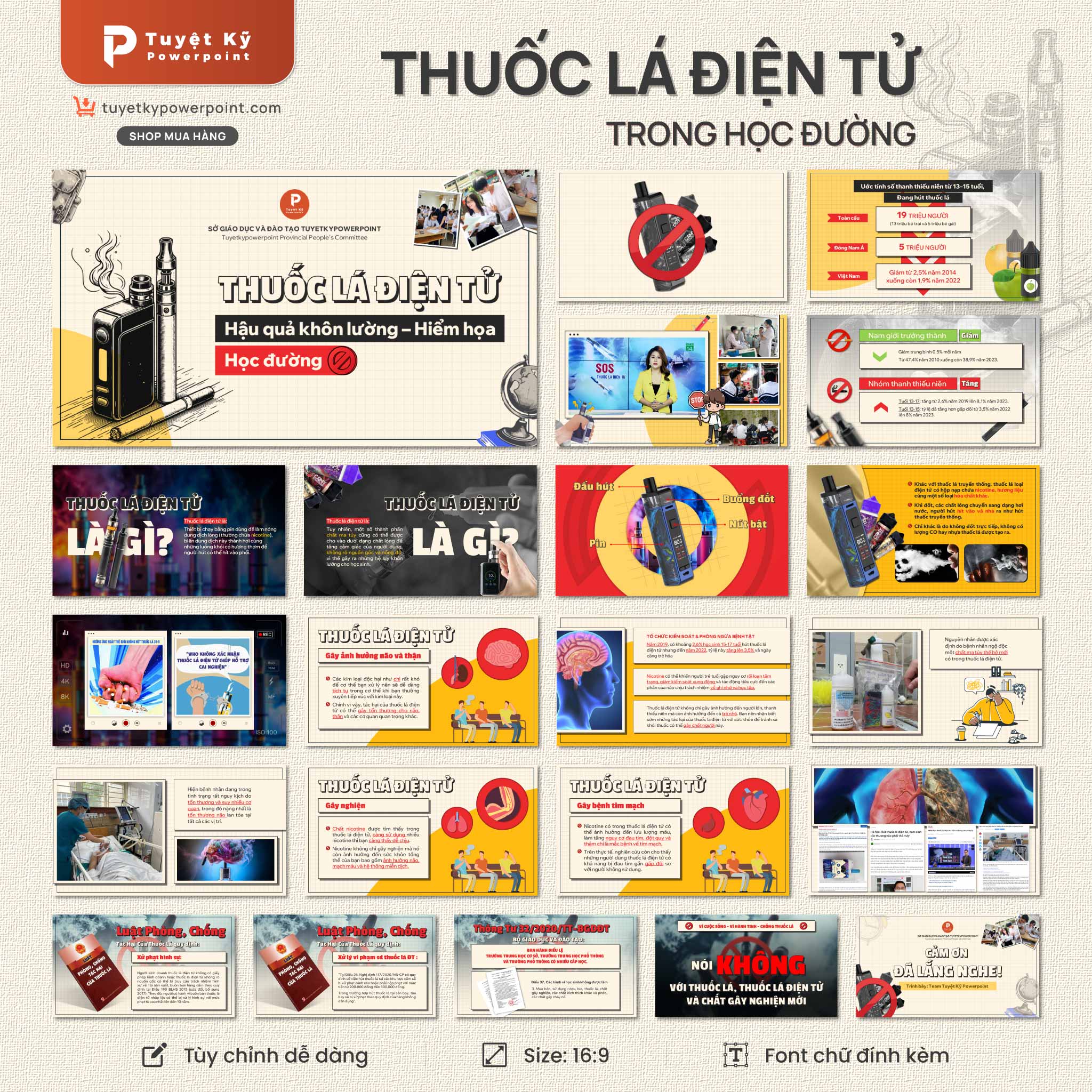 PowerPoint về Thuốc Lá Điện Tử: Hướng Dẫn Tạo Bài Trình Diễn Thu Hút Gallery 1