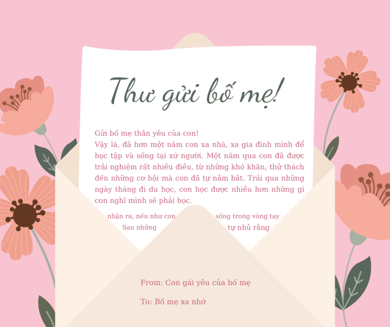 Viết Thư Gửi Bố Mẹ Đỡ Đầu Ở Pháp: Hướng Dẫn Chi Tiết & Mẫu Thư Hay Gallery 1