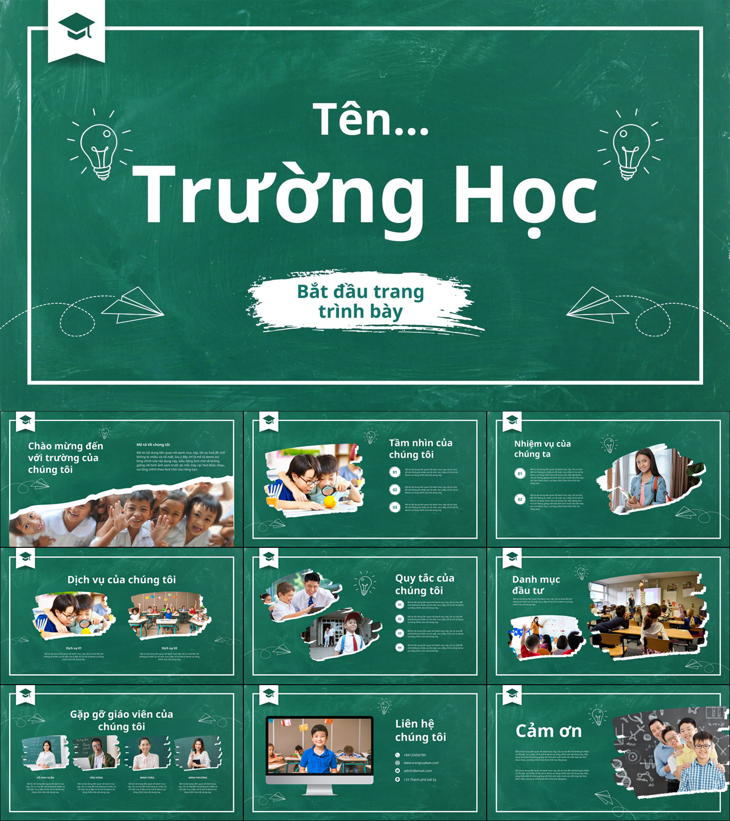 PowerPoint Giới Thiệu Trường Đại Học: Tổng Quan và Mẫu Chuẩn Gallery 1