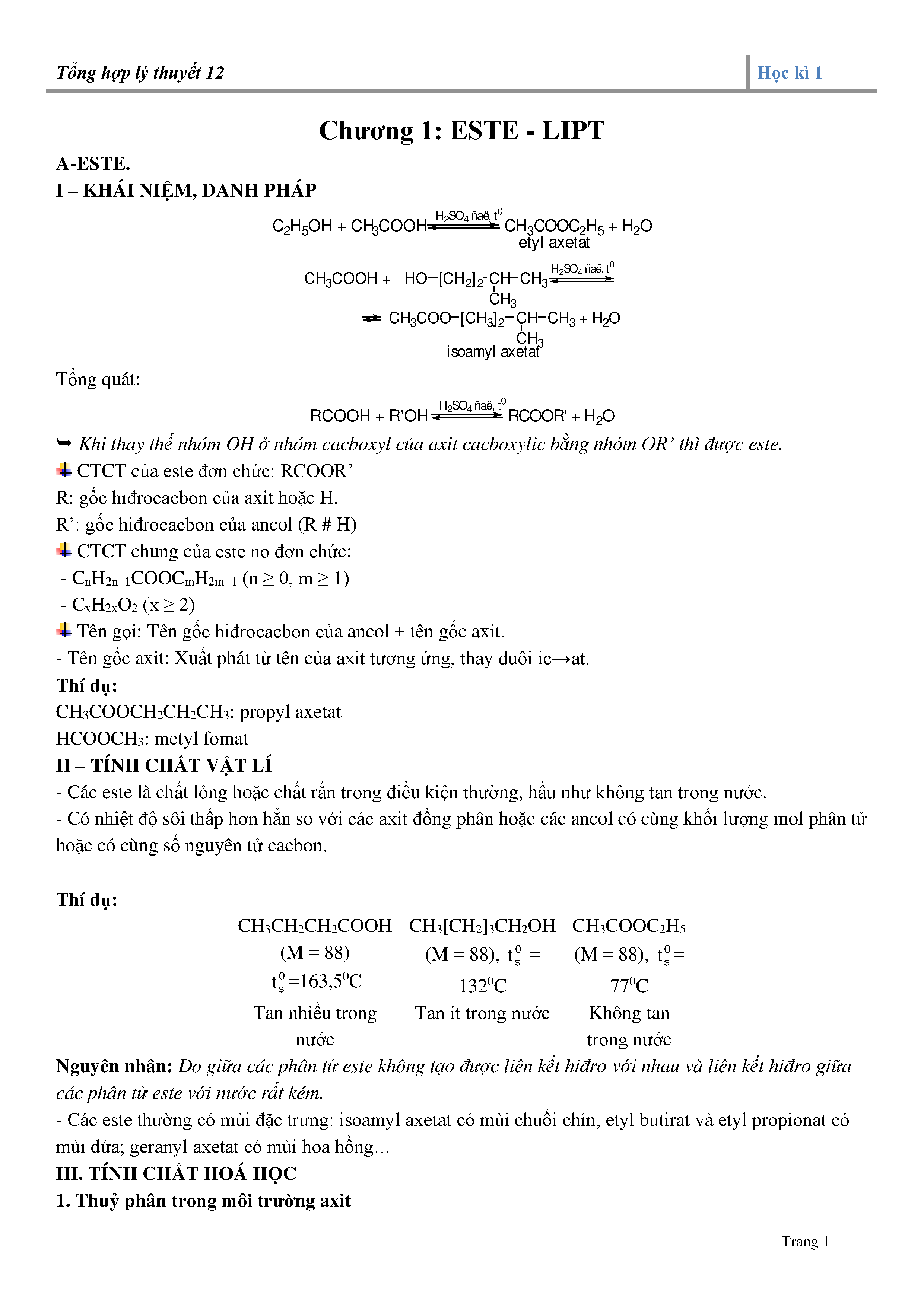 Tổng hợp công thức Hóa học 12 PDF Gallery 1