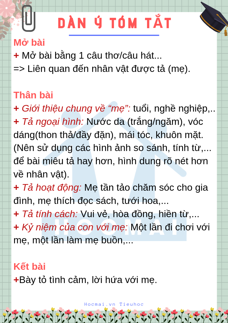 Cấu tạo bài văn tả người Gallery 1