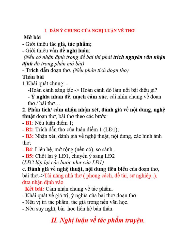 Dàn ý nghị luận văn học HSG: Bí quyết chinh phục điểm cao Gallery 1
