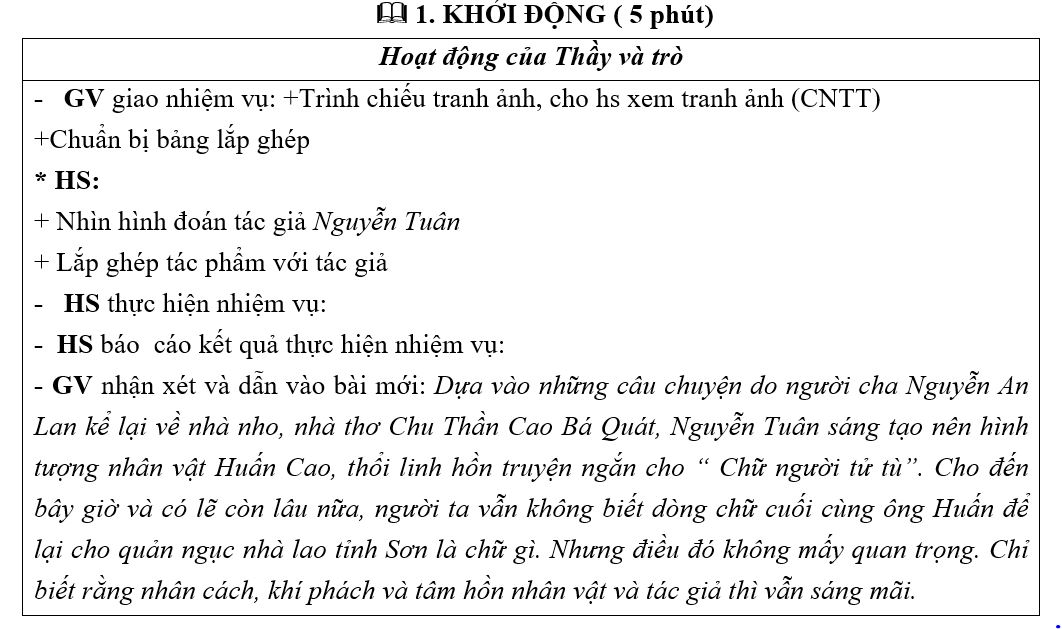 Giáo án Chữ Người Tử Tù Gallery 1