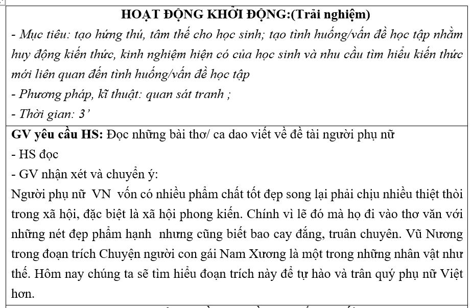 Giáo án Chuyện Người Con Gái Nam Xương - Chi Tiết & Chuẩn SEO Gallery 1