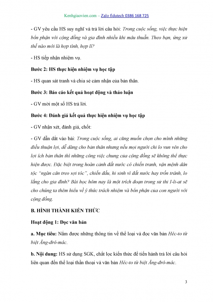 Giáo án Hec-to Từ biệt An-đrê-mac Gallery 1
