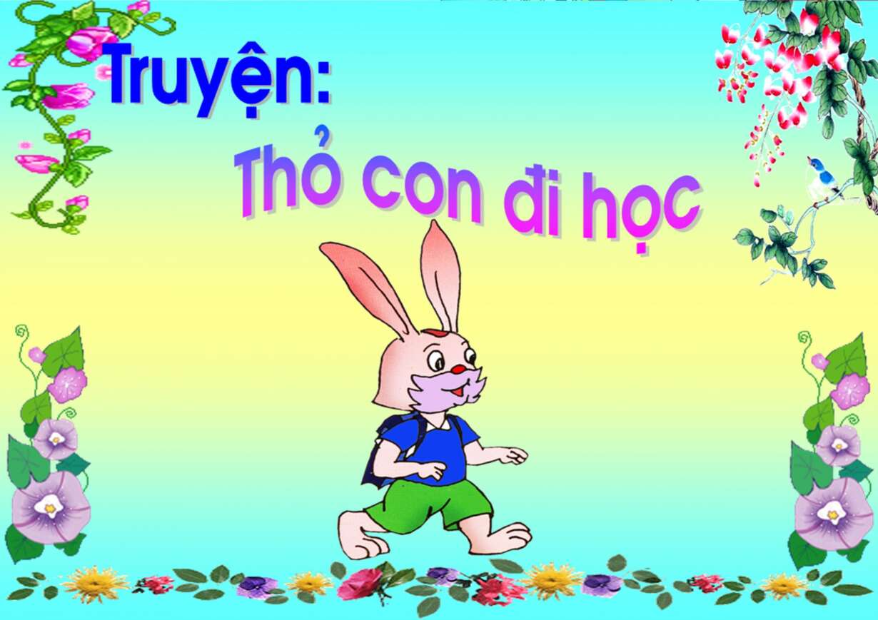 Giáo án Truyện Thỏ Con Đi Học Gallery 1