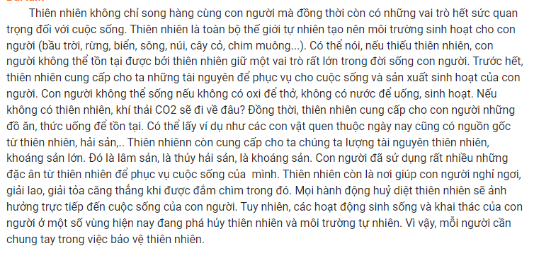 Vai trò của thiên nhiên đối với con người Gallery 1