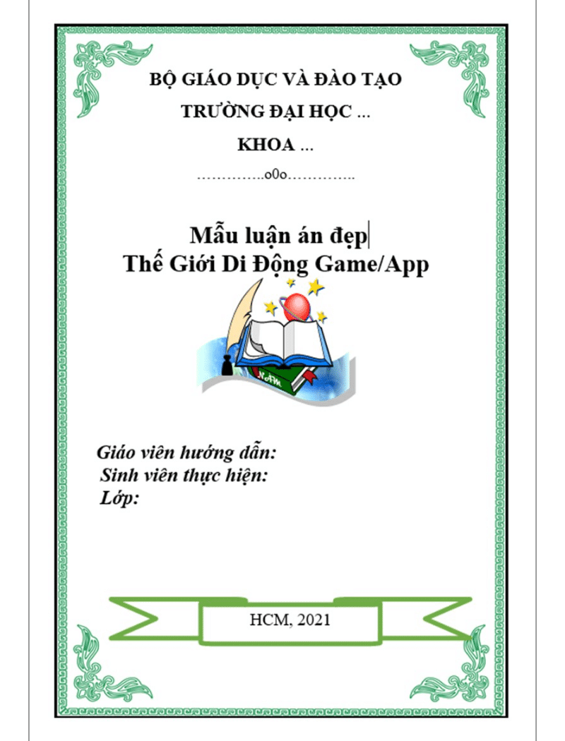 Cách Trình Bày Trang Bìa Tiểu Luận Chuẩn Gallery 1
