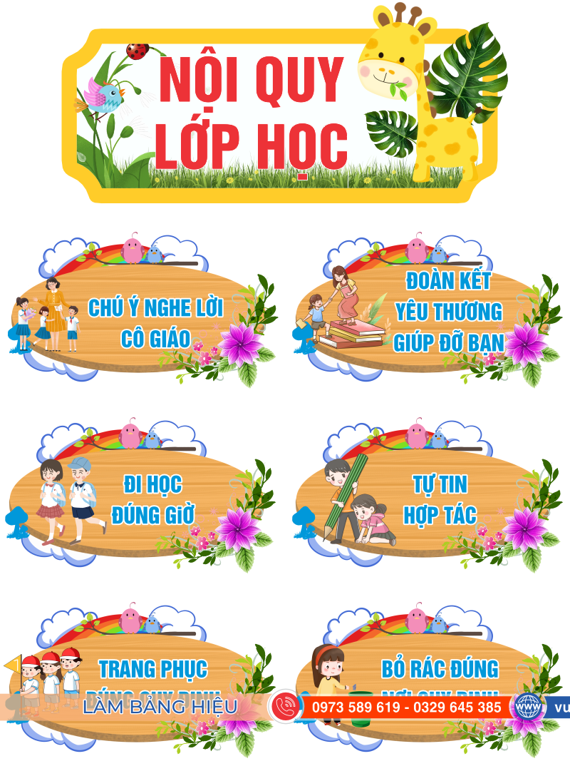 Nội quy lớp học mầm non Gallery 2