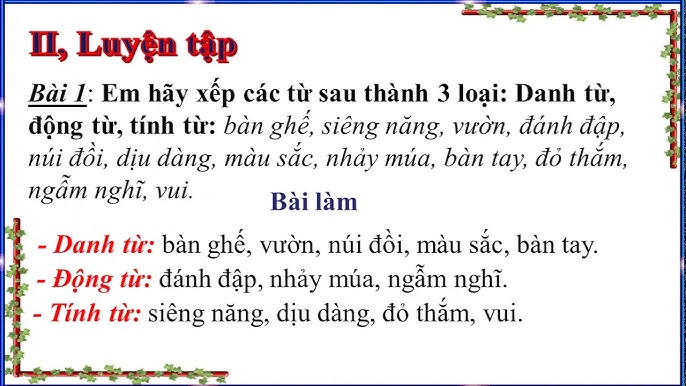Bài Tập Về Danh Từ Lớp 4 Gallery 2