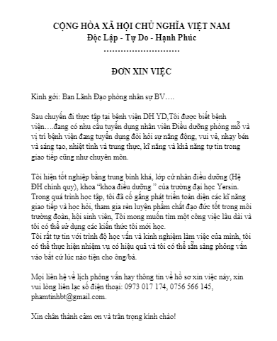 Đơn Xin Việc Mẫu Viết Tay: Hướng Dẫn Chi Tiết & Mẫu Tham Khảo Gallery 2