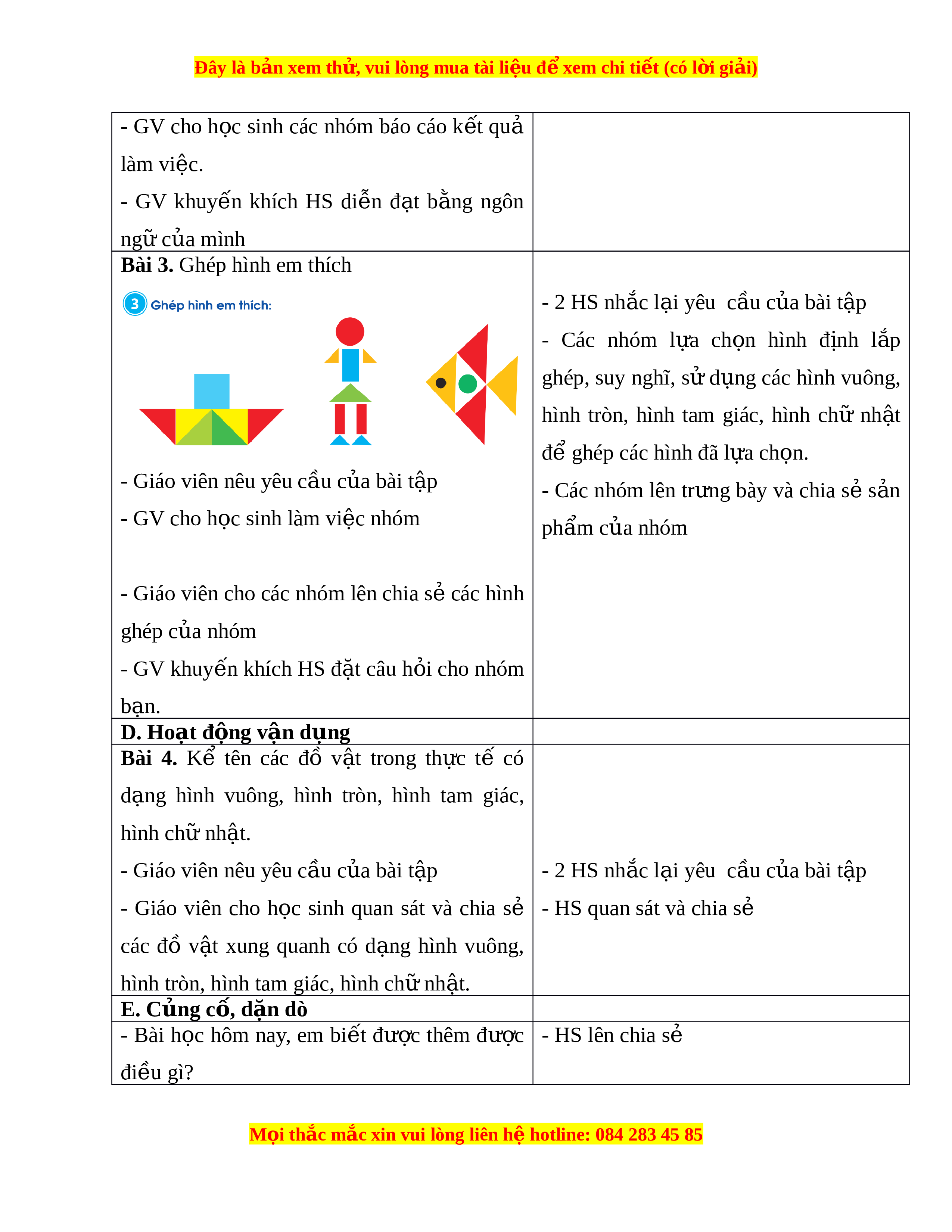 Giáo án nhận biết hình tròn và hình tam giác cho trẻ mầm non Gallery 2