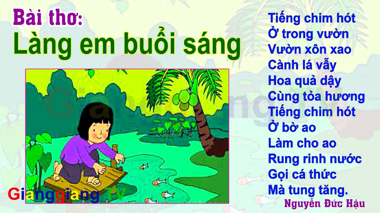 Giáo án Thơ "Làng Em Buổi Sáng" Gallery 2