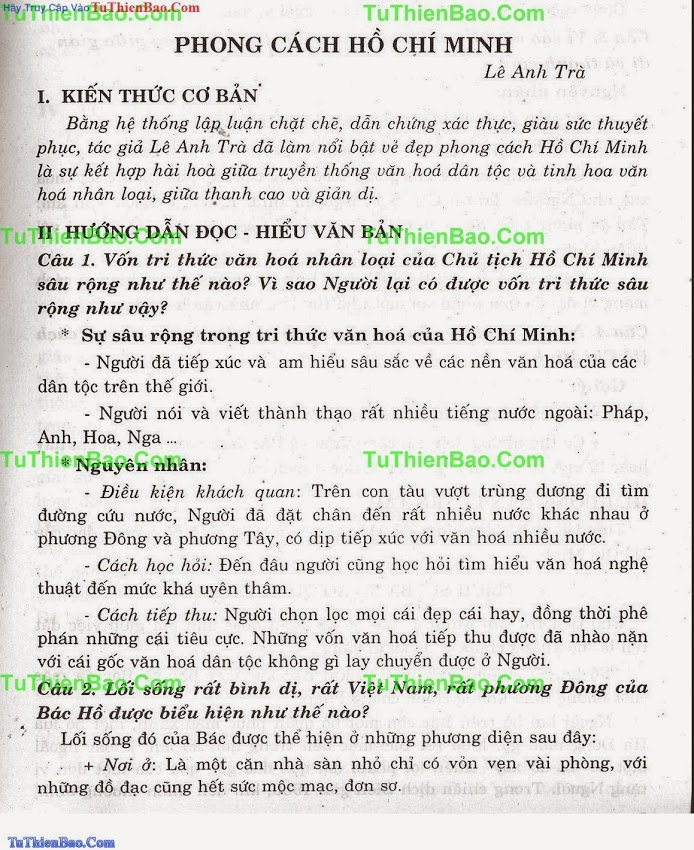 Soạn Bài Phong Cách Hồ Chí Minh Gallery 2
