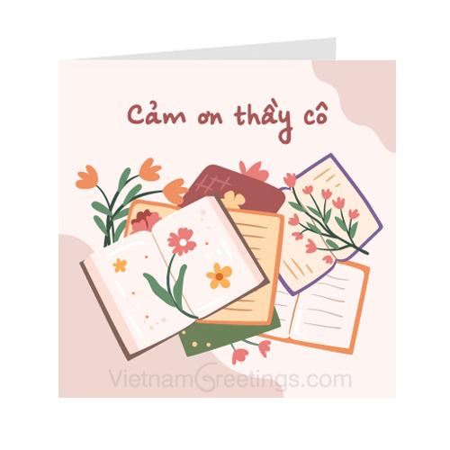 Mẫu Thiệp Cảm Ơn Thầy Cô Giáo Ý Nghĩa và Cách Viết Hay Nhất Gallery 2