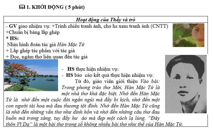 Soạn bài Thôn Vĩ Dạ - Giáo án Gallery 2