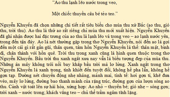 Soạn Bài Thu Điếu Lớp 8 Chi Tiết, Ngắn Gọn Gallery 2