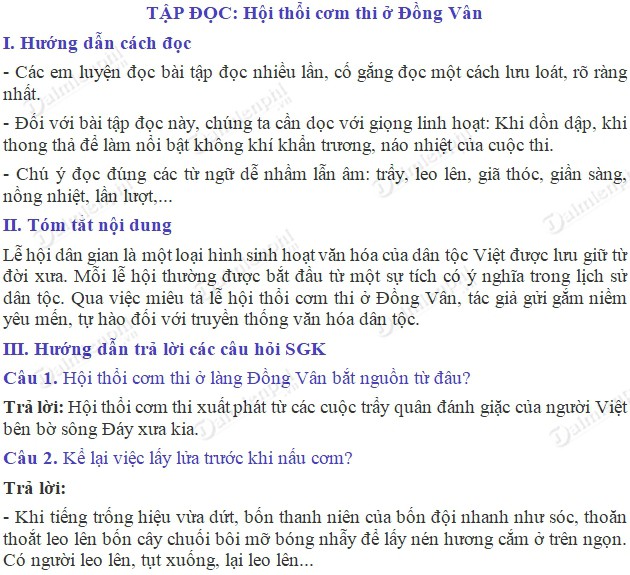 Soạn bài Hội thổi cơm thi ở Đồng Vân lớp 6 Gallery 2