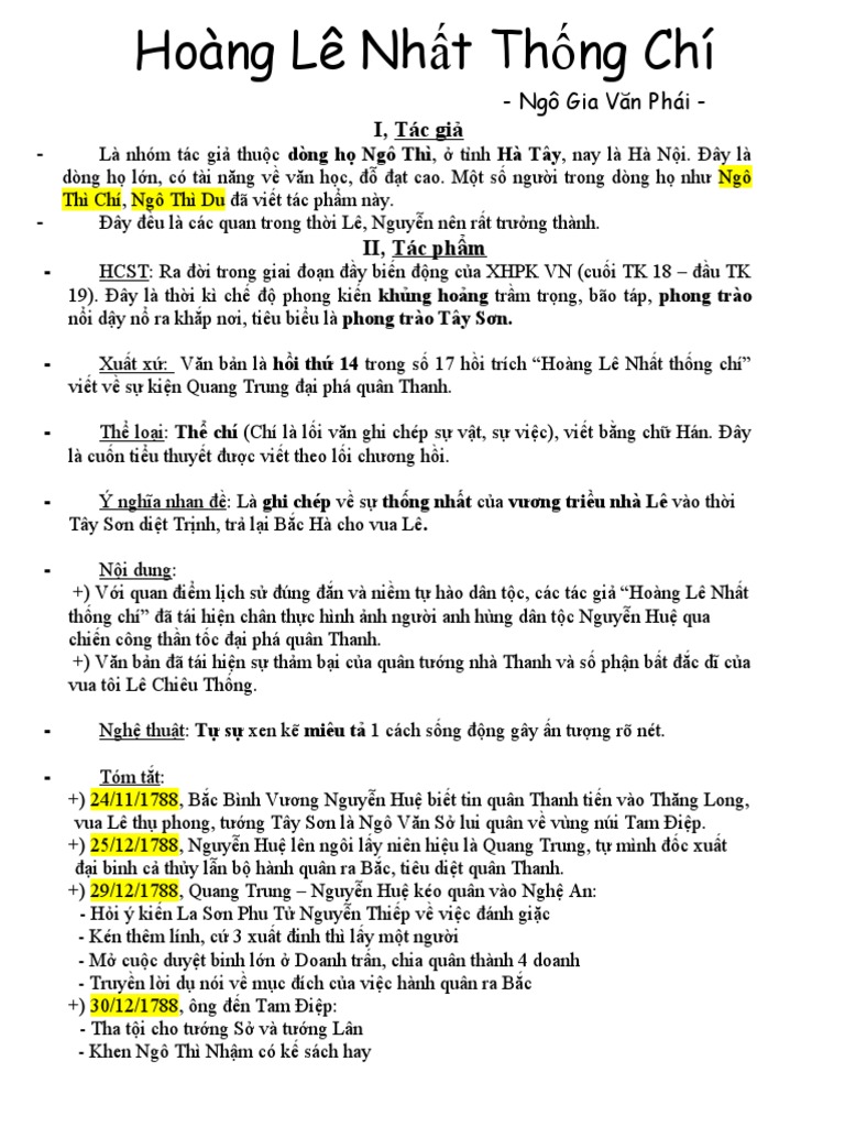 Giáo án Hoàng Lê nhất thống chí chi tiết và đầy đủ nhất Gallery 2