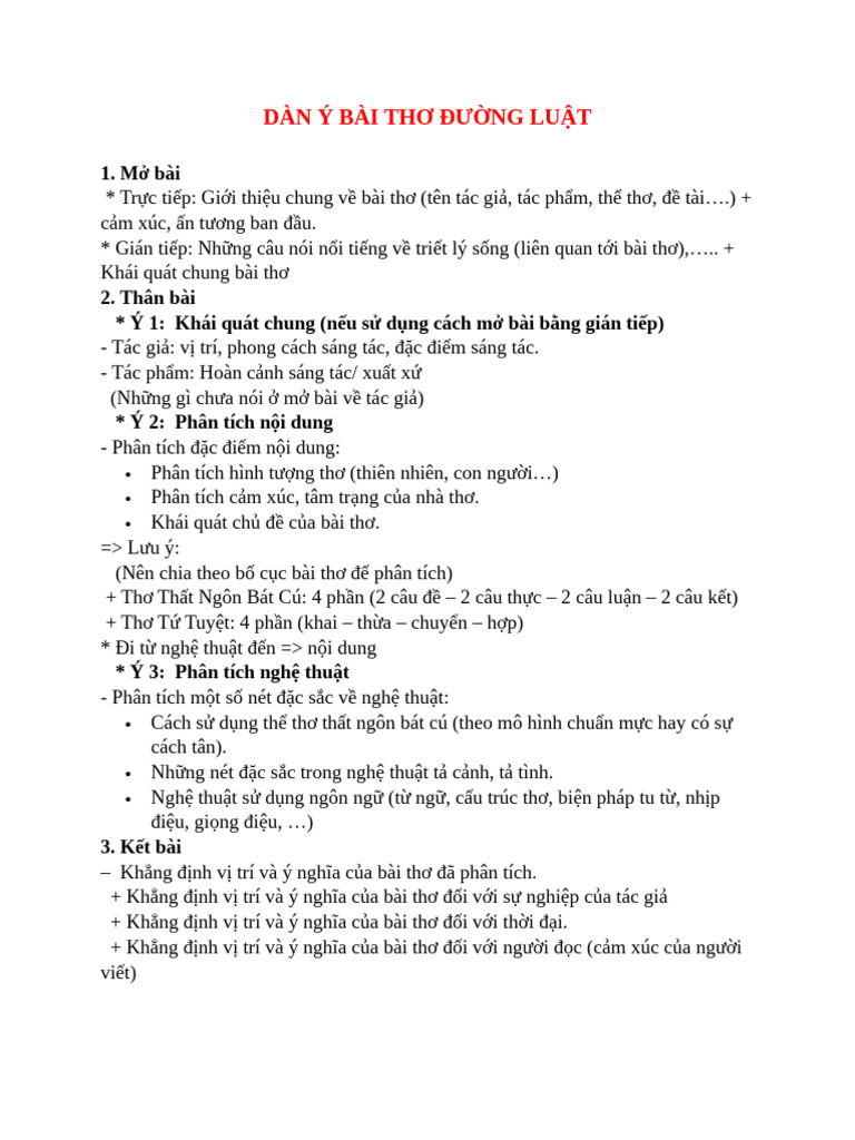 Cách Phân Tích Thơ Đường Luật Chuẩn SEO Gallery 2