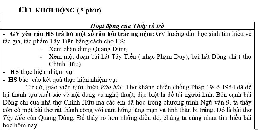 Soạn Tây Tiến Giáo Án Gallery 2