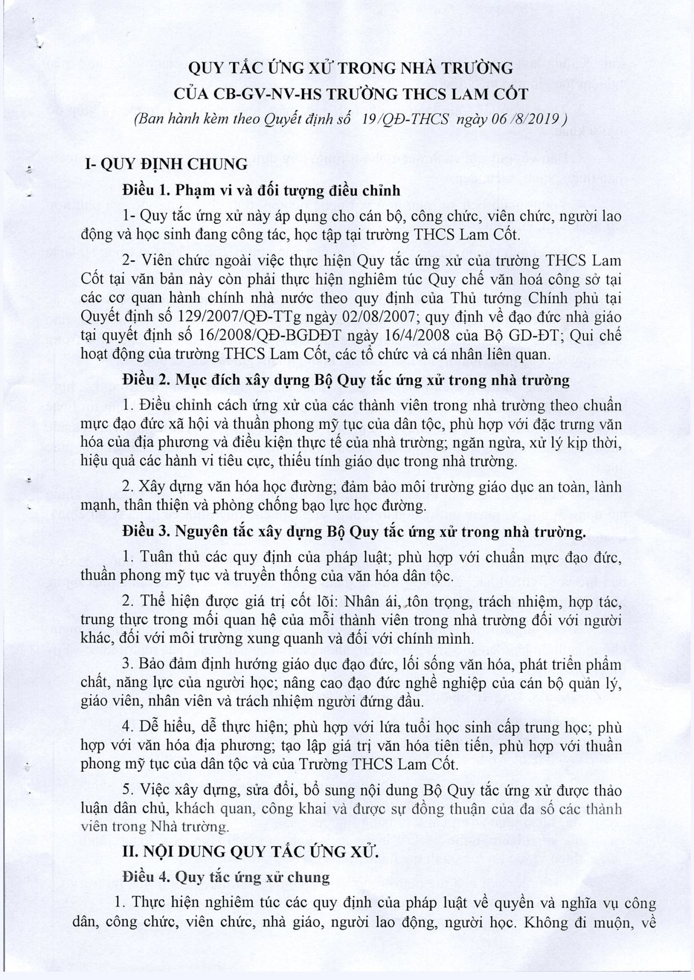 Bảng Nội Quy Học Sinh Cấp 2 Gallery 2