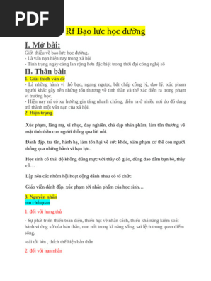 Lập Dàn Ý Về Bạo Lực Học Đường Gallery 2